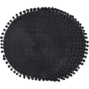 Manteles individuales tejidos de algodón 100% reutilizables impermeables estilo coreano manteles de mesa de boda diseño texturizado para comedor papel desechable - Product Image 1