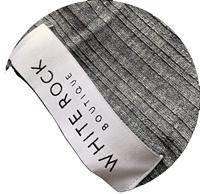 Étiquettes de marque personnalisées pour foulards hijab, étiquettes tissées pour hijabs musulmans