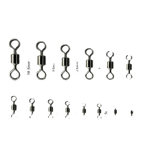 Fisherbon Fisherman's Bund Figure Eight Swivel Connector Alloy Eye And Eye <b>Snap</b> Swivel Fishing Tackle Accessories - Product Image 1