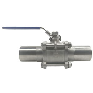 Válvula de Bola Manual de Dos Piezas de Acero Inoxidable SS304/SS316 con Sellado de PTFE para Aplicaciones Generales, Tamaño de Puerto DN15-DN300, para Medios Gaseosos, Marca VEECO - Product Image 5