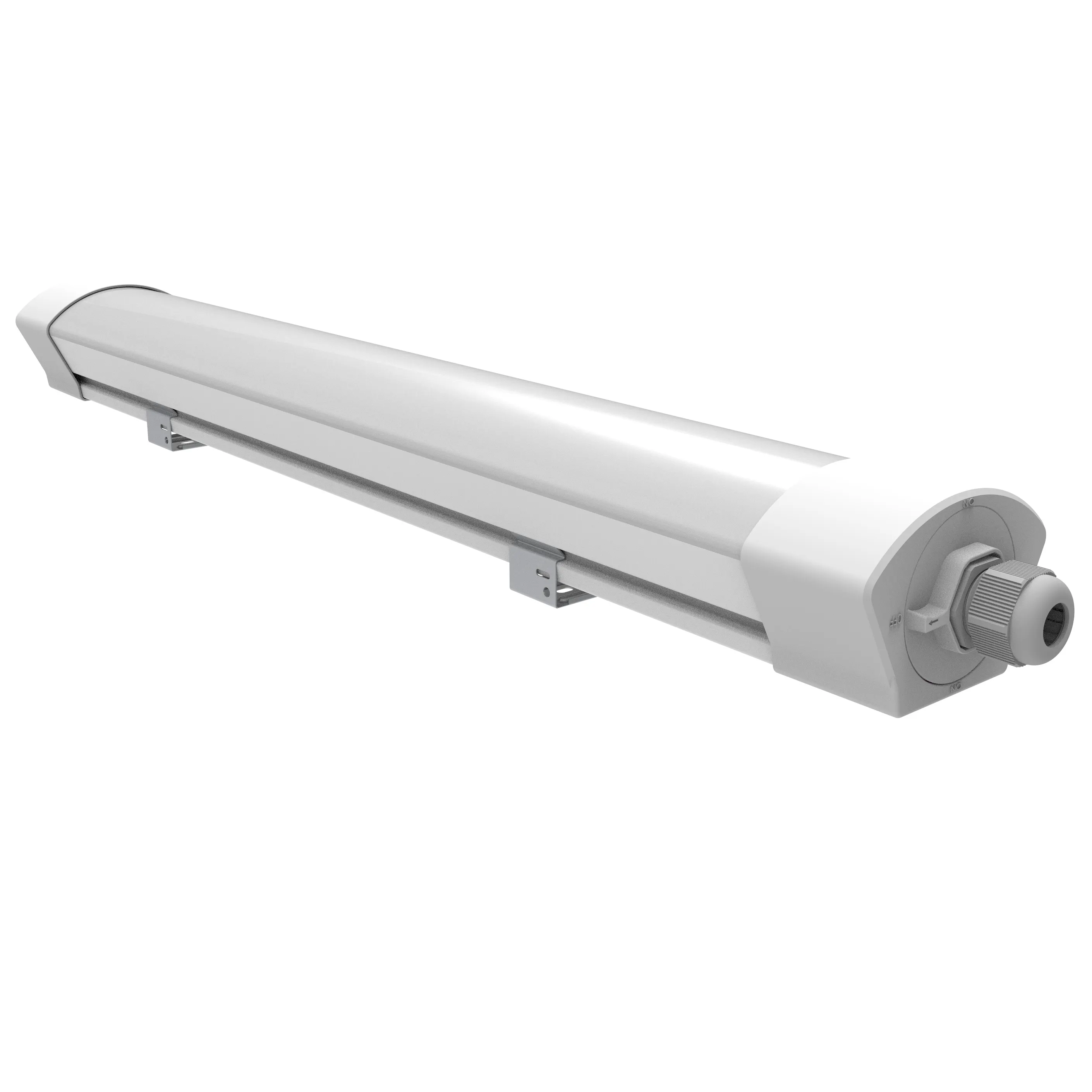 Lampu LED tahan cuaca LED Batten Lumen tinggi 600mm tahan cuaca lampu tiga