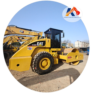 Construction Machines Vibration Smooth <b>Used</b> Caterpillar CS683E <b>Road</b> <b>Roller</b> Cat 18 Ton <b>Road</b> Drum <b>Rollers</b> Compactor Single Drum - Product Image 1