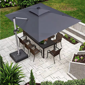 Parasol LED solaire au design moderne pour mobilier d'extérieur, parcs, hôtels et villas, bases de parasols de patio - Product Image 3