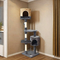 Meubles pour chats en sisal, tour en bois, arbre à chat en carton, maison et jouet pour animaux de compagnie