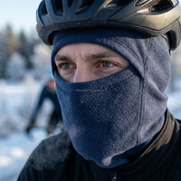 Masque facial de ski et de cyclisme personnalisé avec logo OEM, cagoule de sport d'hiver pour activités de plein air, fabricant en gros sur mesure