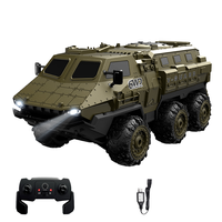 1/16 Sechsrädriger RC-Truck Gepanzertes Elektrisches Ferngesteuertes Fahrzeug Simuliert Transporter-Kletterfahrzeug Modellauto mit Höchstgeschwindigkeit von 20 km/h