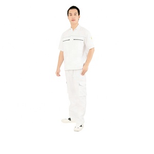 Ropa de Seguridad de Algodón Cómoda GW, Uniformes de Trabajo Antiestáticos para Mecánicos, Camisa y Pantalones Transpirables para Trabajadores, Hechos en Vietnam - Product Image 2