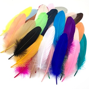 <span class=keywords><strong>Plumes</strong></span> d'oie blanches teintées, lavées, rigides, moelleuses, grandes, pour la vente en gros aux fabricants, accessoires de décoration DIY, attrape-rêves - Product Image 5