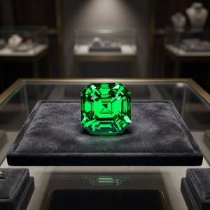 ABC Jewelery – émeraude verte colombienne naturelle de qualité AAA +, coupe Asscher, certifiée GIE, pierre précieuse en vrac, 8 carats, Gem241 - Product Image 3