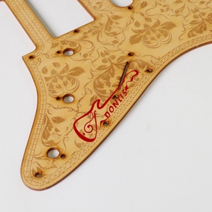 Plaque de protection de <span class=keywords><strong>guitare</strong></span> HSH ST en bois Donlis, utilisée pour la construction de guitares électriques personnalisées - Product Image 3