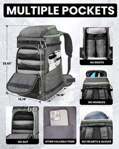 Muestra Gratuita de Bolsa Impermeable para Botas de Esquí y Snowboard, para Hombres, Mujeres y Jóvenes, Excelente Mochila para Botas de Esquí - Product Image 3