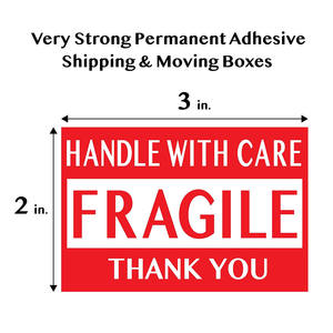 Logotipo personalizado Etiquetas frágeis para envio de marca-amostras grátis - Product Image 4