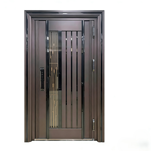 <span class=keywords><strong>Puerta</strong></span> <span class=keywords><strong>de</strong></span> Entrada Comercial Exterior <span class=keywords><strong>de</strong></span> <span class=keywords><strong>Vidrio</strong></span> Acabado Manualmente en <span class=keywords><strong>Acero</strong></span> <span class=keywords><strong>Inoxidable</strong></span> Antirrobo Xindi para Uso en Centros Comerciales y Hoteles - Product Image 1
