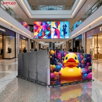 Écran d'affichage LED pliable double face 4K P2.5 Gob 640*1920mm 960*1920mm à assemblage sans soudure, en stock dans l'entrepôt du Mexique