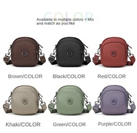 Sac à bandoulière pour femme, imperméable, léger, en nylon haute densité, multi-compartiments, fermeture éclair à trois couches, durable, décontracté
