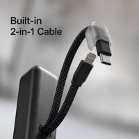 GifTek 10000mAh Li-Polymère Plastique Charge Rapide 15W Portable Type-C Haute Capacité Utilisation Extérieure Câble Power Bank Mobile