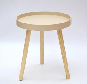Tavolino da Salotto <span class=keywords><strong>Verde</strong></span> con Vassoio Rotondo, Tavolini da Caffè Multifunzionali in Legno e <span class=keywords><strong>Plastica</strong></span>, Tavolino da Divano per Camera da Letto - Product Image 2
