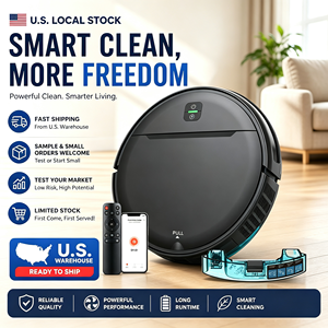 Robot Aspiradora y Mopa 3000Pa, Aspiradora Robótica Inteligente con Control Remoto por WiFi y APP, Autorecargable, para Pelo de Mascotas y Pisos - Product Image 1