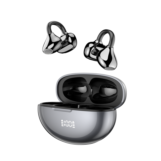 Hot Sale AI Translator Ear Clip Earbuds Open Ear BT 6.0 AB5756T 13mm Copper Driver 720 Surround Sound for Travel Business