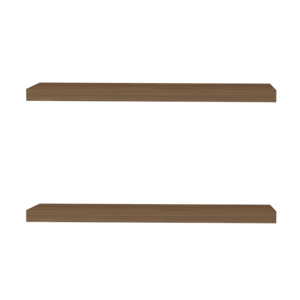 Iva <b>Floating</b> Shelf In Melamine Mahogany <b>Wall</b> Display <b>Shelves</b> - Product Image 6