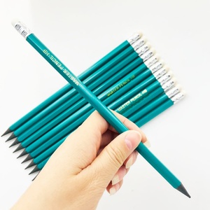Lápiz de Madera de Álamo de 7 Pulgadas con Borrador, Personalizado con Logotipo, Color Verde Hb, para Oficina y Escuela, Venta al Por Mayor - Product Image 5