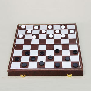 Set di Scacchi Bianco e Nero con <span class=keywords><strong>Dama</strong></span> 2 in 1, Scacchiera Magnetica Pieghevole, Giochi di Scacchi di Lusso per Competizioni - Product Image 5