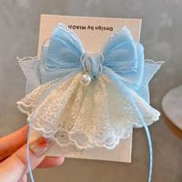 Élégante épingle à cheveux en dentelle de fée, nœud élégant, pinces à cheveux pour enfants, accessoires pour cheveux faits à la main, pinces à cheveux pour filles