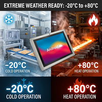 INNODA PC encastré en acier inoxydable de 15 pouces avec écran tactile capacitif Android pour PC encastré de type industriel
