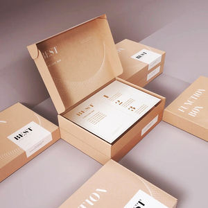 Caja de avión de aire simple personalizada, caja de cartón corrugado de color expreso de comercio electrónico 3 + 1, caja de embalaje de ropa grande, lote pequeño - Product Image 2