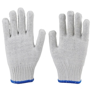 Guantes de Trabajo de Algodón Blancos Antideslizantes Industriales Duraderos a Precio de Fábrica, Guantes de Seguridad de Algodón Tejido - Product Image 4