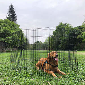 Evcil hayvan çiti küçük Pet kedi köpekler Pet kafesleri açık oyun parkı modüler kaynaklı tel çit panelleri köpek kafesleri - Product Image 3