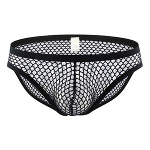 Bóxer <span class=keywords><strong>juvenil</strong></span> transparente transpirable de verano de malla ultrafina, calzoncillos para hombre, lencería transpirable para hombre, ropa interior holgada - Product Image 1