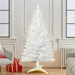 Sapin de Noël artificiel de luxe pré-éclairé de 1,2 m avec étoile, en PET vibrant, décoration moderne pour les fêtes, idéal pour la maison, l'hôtel et le commerce de détail - Product Image 3