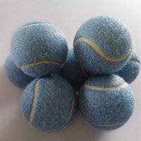 BunnyHi WQ002 Balles de tennis en caoutchouc pour chien avec logo personnalisé Fournitures interactives pour animaux de compagnie pour la formation Jouets de mouvement pour chiens