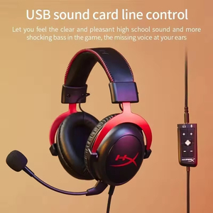 Casque de jeu HyperX <span class=keywords><strong>Cloud</strong></span> <span class=keywords><strong>2</strong></span> II original, supra-auriculaire et circum-auriculaire, avec son surround HiFi 7.1, microphone dynamique AAC pour PC et PS4 - Product Image 5