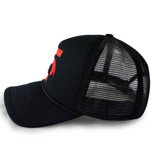 Usine de casquettes et chapeaux OEM ODM – Casquettes de camionneur personnalisées de haute qualité à 5 panneaux, casquettes de camionneur en mousse colorées avec corde, logo brodé ou imprimé - Product Image 4