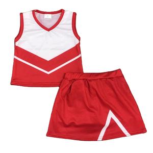 Uniformi da Cheerleader Estive in Offerta, Completo Boutique per Bambini con <span class=keywords><strong>Top</strong></span> Senza Maniche e Gonna, Set Uniforme da Cheerleading per Bambini - Product Image 3