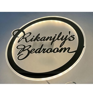 商店公司3D发光二极管字母标志背光商务发光二极管标志背光不锈钢字母发光二极管发光标志 - Product Image 3