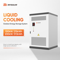 Armoires de batteries de stockage d'énergie extérieures 100KW 200KW 215Kwh 372Kwh Système ESS à refroidissement liquide Armoire de batteries au lithium