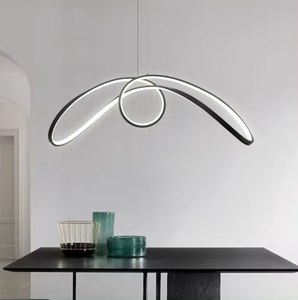 Líneas creativas comedor iluminación lineal nuevas luces colgantes de silicona LED contemporáneas minimalistas - Product Image 4
