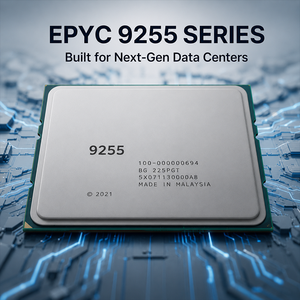 ซีพียูเซิร์ฟเวอร์ 4nm Zen5 รุ่น 9255 256 คอร์ 512 เธรด 400W TDP 8 แชนแนล DDR5 PCIe5.0 ชิปสำหรับศูนย์ข้อมูลระดับองค์กร สำหรับการประมวลผล AI - Product Image 2