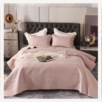 Vente en gros de couvre-lit matelassé en broderie, drap de lit, linge de lit, couvre-lit