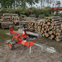 Woer Fendeuse de bois verticale cinétique hydraulique 4 voies 30 tonnes, la meilleure fendeuse de bois de chauffage avec cale, matériel forestier