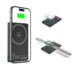 <span class=keywords><strong>แบ</strong></span><span class=keywords><strong>ต</strong></span>สำรองแม่เหล็กไฟฟ้าไร้สายพร้อมจอแสดงผล LED สำหรับนาฬิกาโทรศัพท์หูฟังทั้งหมดในที่ชาร์จ<span class=keywords><strong>แบ</strong></span><span class=keywords><strong>ต</strong></span>เตอรี่แบบพกพา - Product Image 1