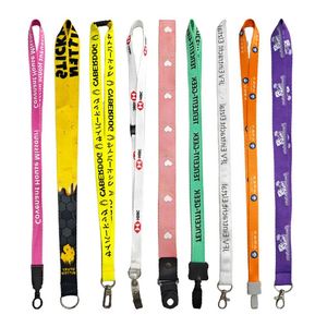 Design Wholesale Custom Sublimation Printed ID Card Badge Holder <b>Polyester</b> <b>Lanyard</b> Keychain <b>Lanyards</b> with Logo Custom - Product Image 3