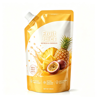 Op maat bedrukte spout pouches, hoogbarrière gelamineerde verpakking, premium 500ml fruitsap spout pouch voor dranken