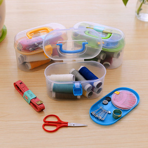 Travelling Mini <b>Sewing</b> <b>Kit</b> in Plastic Box Random case Color - Product Image 5