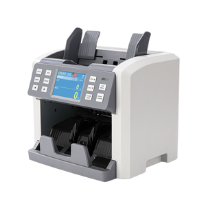 Compteur de billets automatique P100 de haute qualité avec détecteur <span class=keywords><strong>EUR</strong></span>/USD/LYD UV MG IR DD, machine de comptage d'argent de qualité professionnelle, trémie de 1500 pièces - Product Image 1