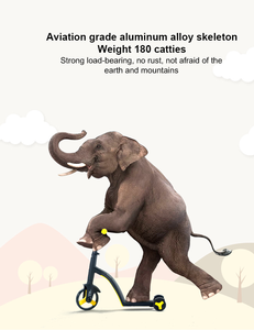 دراجة رياضية للأطفال في الهواء الطلق Pu <span class=keywords><strong>3</strong></span> عجلات إطار ألومنيوم ولسن سن دفع سيارة دراجة ثلاثية العجلات متوازنة 5 في 1 - Product Image 6