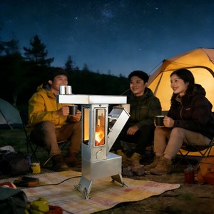 <span class=keywords><strong>Estufa</strong></span> de Camping Plegable de Acero al Carbono, Compacta, Tipo Mini <span class=keywords><strong>Rocket</strong></span>, para Viajes de Caza y Pesca - Product Image 3